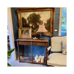 HOLD C19th English Oak Pretty Country Oak Console