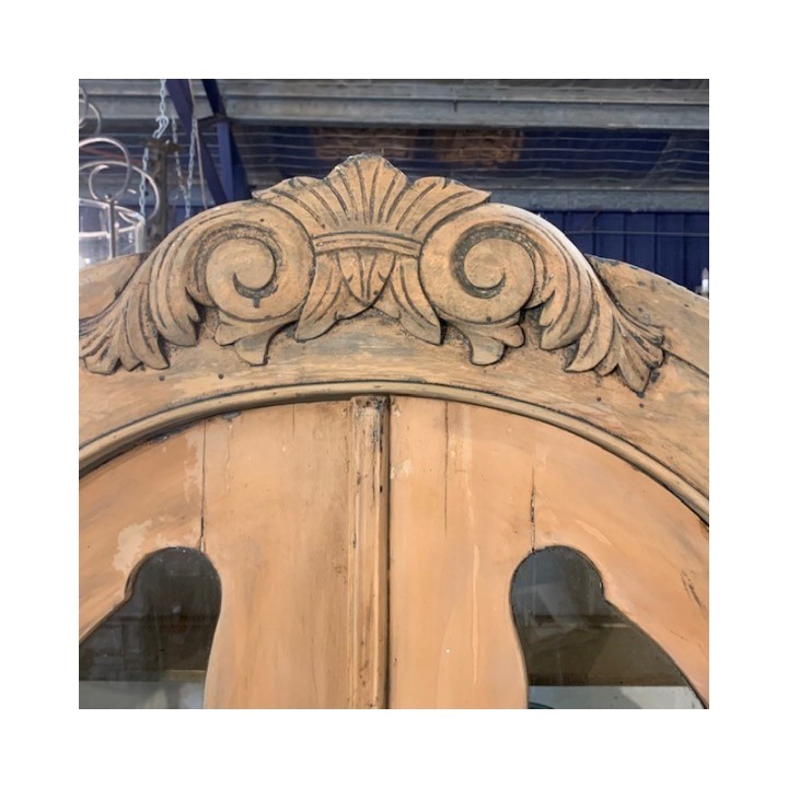 C1800's Dutch Cabinet Vitrine Dresser