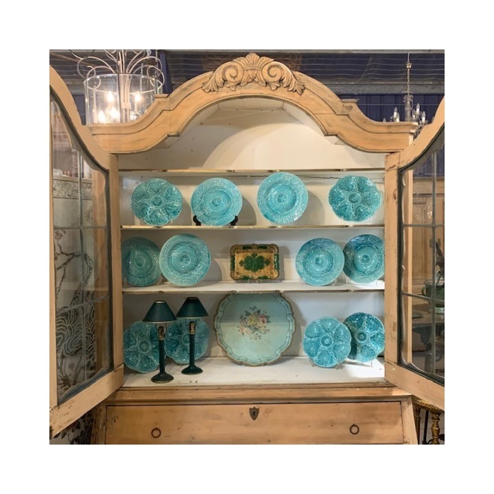 C1800's Dutch Cabinet Vitrine Dresser