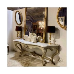 SOLD C19th French Louis XV Style Console Original Marble
