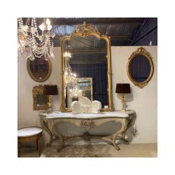 SOLD C19th French Louis XV Style Console Original Marble