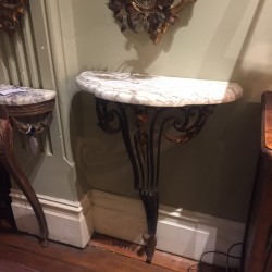 SOLD C1930 1/2 Lune Console