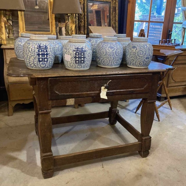 Range of Blue and white Ginger Jars Antique and vintage