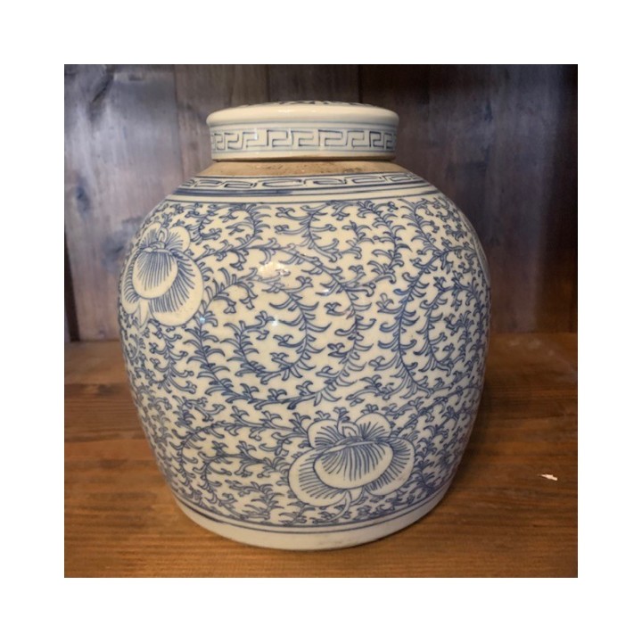 Range of Blue and white Ginger Jars Antique and vintage