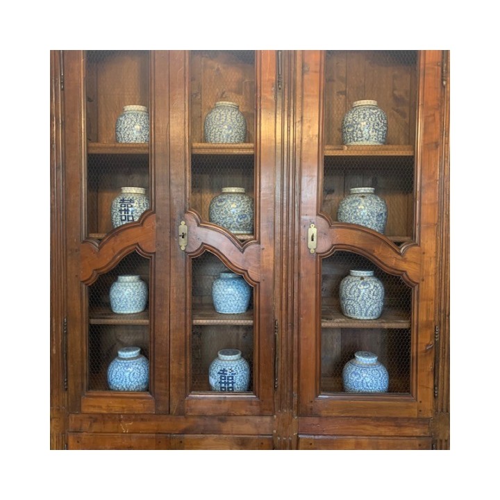 Range of Blue and white Ginger Jars Antique and vintage