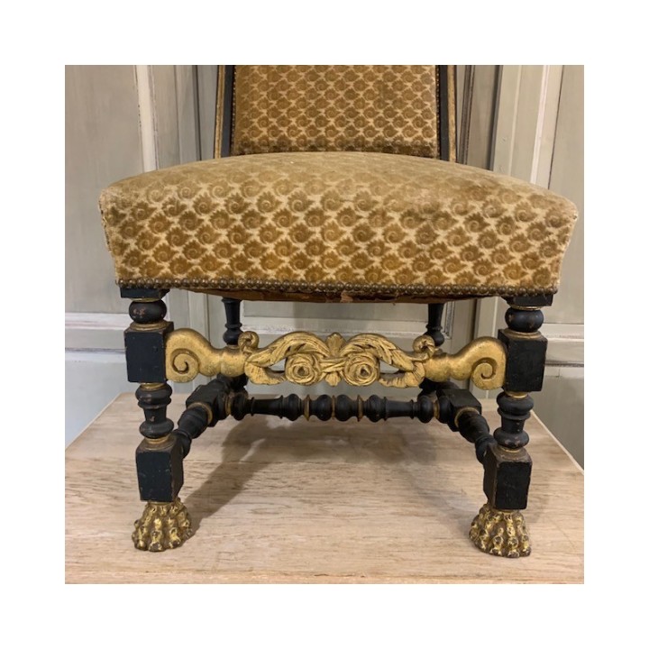 Pair of C18th Hall Chairs French