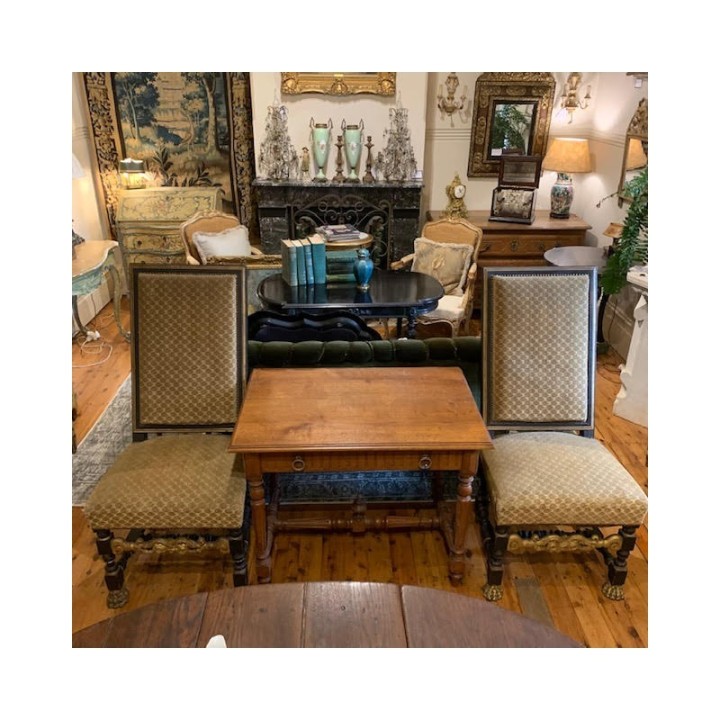 Pair of C18th Hall Chairs French