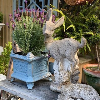 C1900 Pair of Jardiniere French Blue