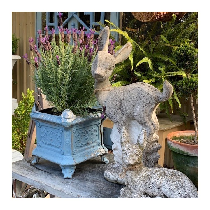 C1900 Pair of Jardiniere French Blue