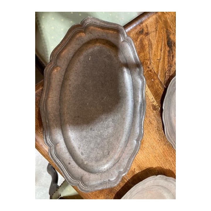 Early French and Belges Pewter Plates