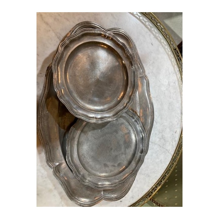 Early French and Belges Pewter Plates
