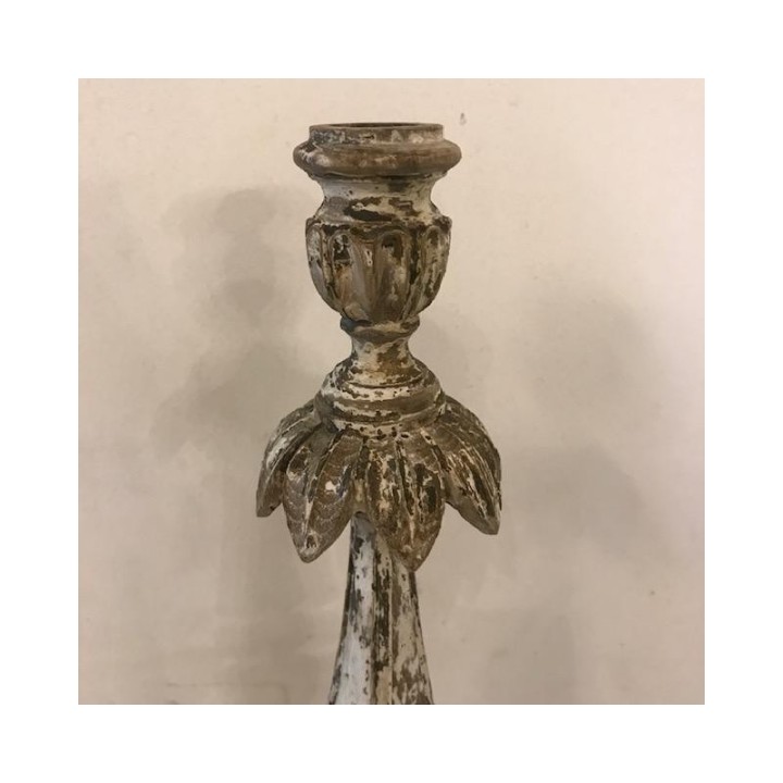 C18th Pair of Italienne Candlesticks