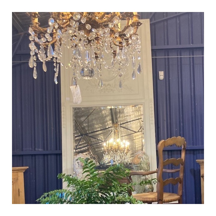 C19th French Painted Magnificent Trumeau Mirror 2680 X 1360