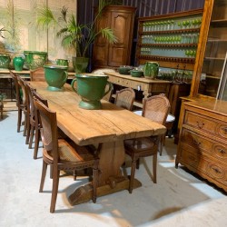 C19th French Pine Refectory Dining Table