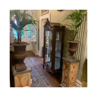 C19th French Louis XV Style, Mahogany Vitrine