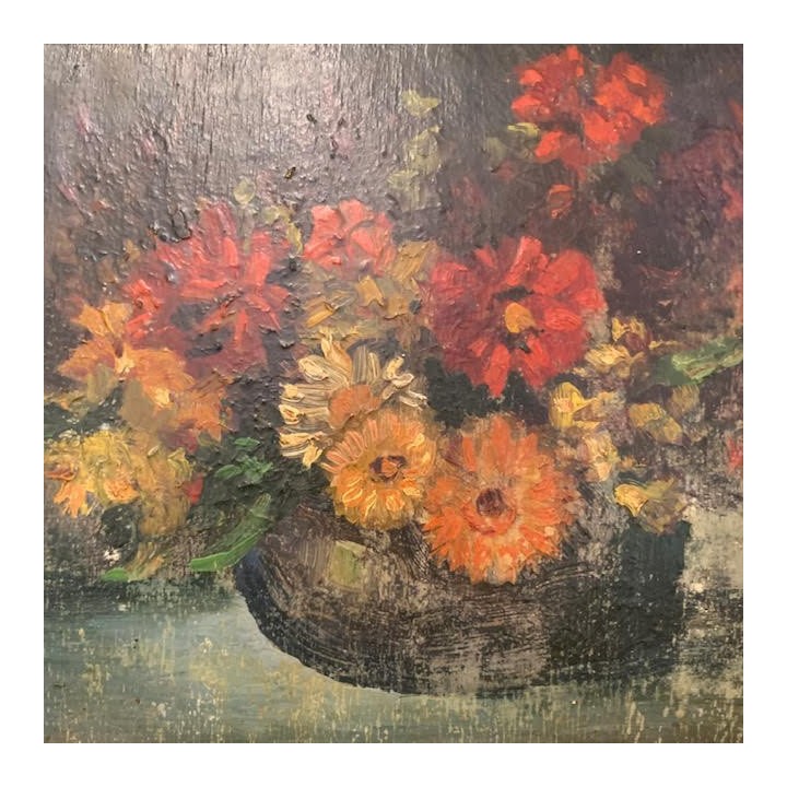 C19th Oil on Canvas Still Life Signed