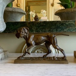 C1900 French Bronze Dog