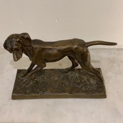 C1900 French Bronze Dog