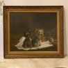 C1930 Flemish Portrait Pair of Silky Terriers