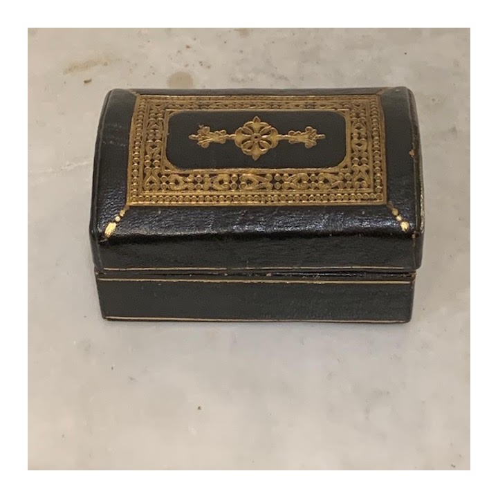 French Vintage Leather Box