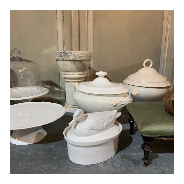 Duck Tureen White Porcelain