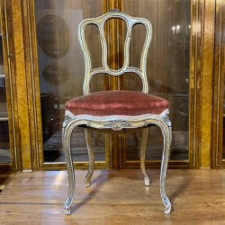 C19th French Pair Gild Salon Chairs