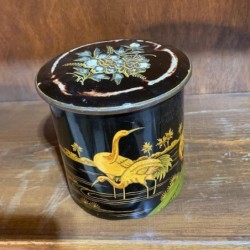 Chinoiserie Painted Pot with Lid