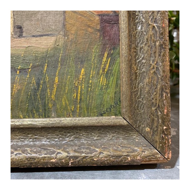 C1900 Painting French Oil on Board