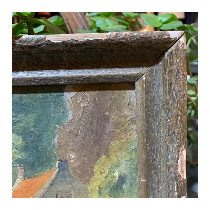 C1900 Painting French Oil on Board