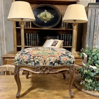 C18th Aubusson Tapestry Stool