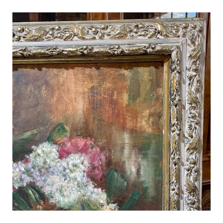 C1940 French Still Life Signed G Housioux