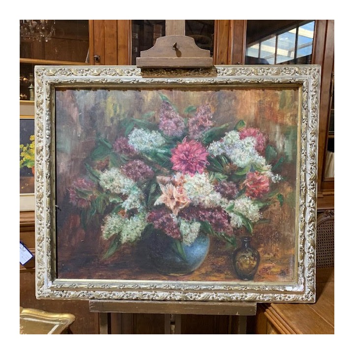 C1940 French Still Life Signed G Housioux