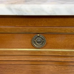 C1900 French Louis XVI Marble Top Sideboard
