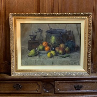 C20th Still Life Oil on Canvas Signed Jules de Cort