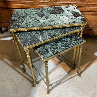 French Fine quality Nest of Tables with Marble top