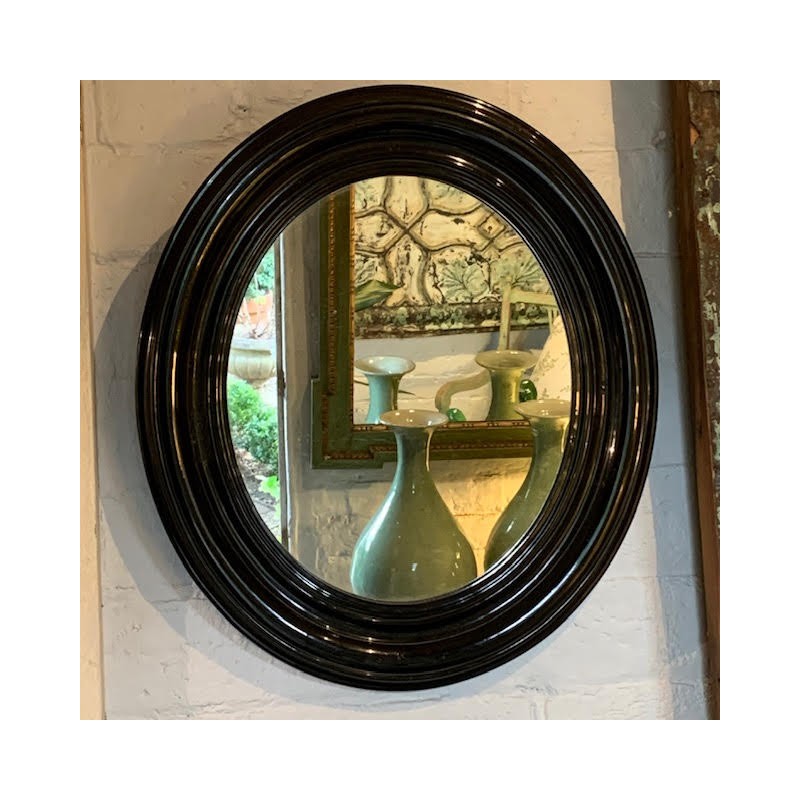 C1900 French Oval Mirror