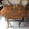 Antique English Drop Side Centre Table in Oak