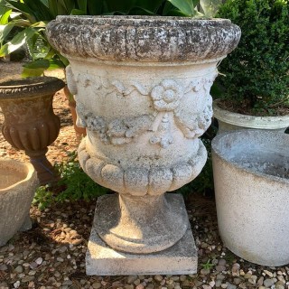 French Vintage Composite Urn