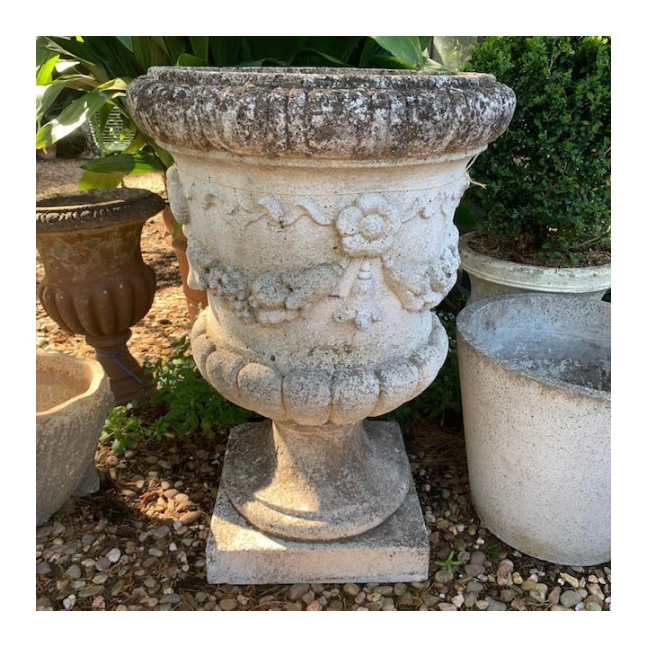 French Vintage Composite Urn