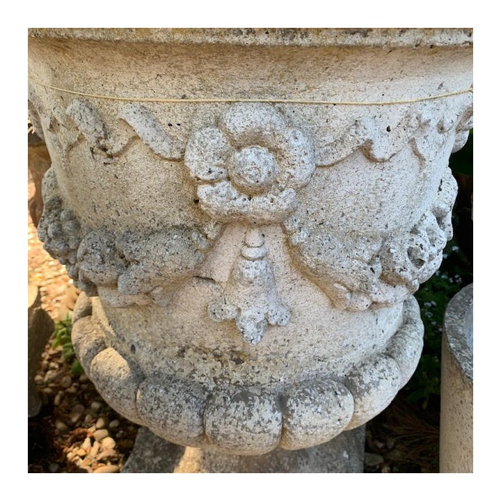 French Vintage Composite Urn