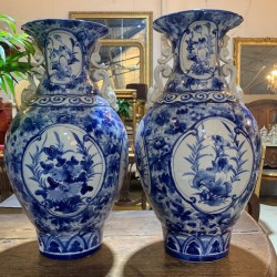 C1950 Delft Pair of Vase