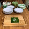 French Vintage Bamboo Tray