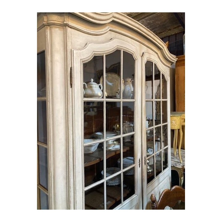 C19th French Cabinet Louis XV Painted Finish