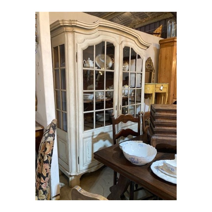 C19th French Cabinet Louis XV Painted Finish