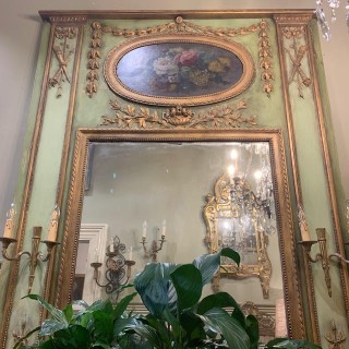 Antique French Trumeau Mirrror