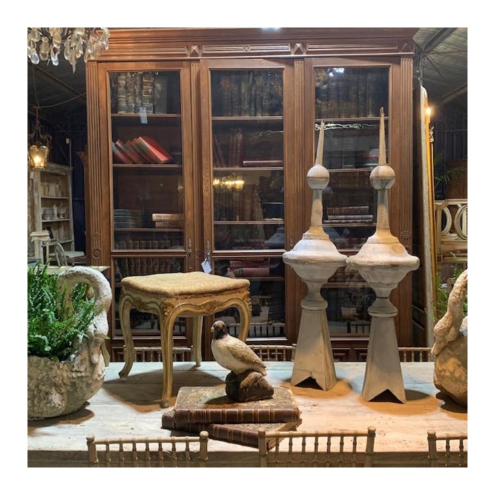 C19th French Zinc Finials