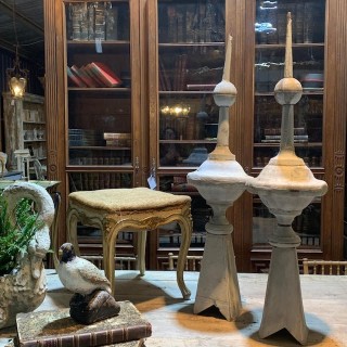 C19th Pair of French Finials 1160 H