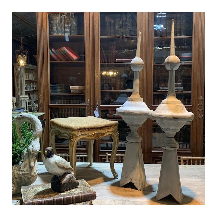 C19th Pair of French Finials 1160 H