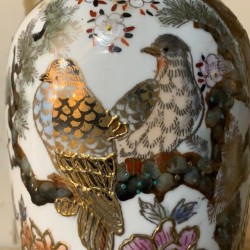 French Vintage Vase Chinoiserie Birds
