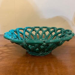 French Green Gazed Pottery Dish